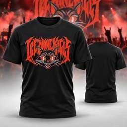 Ice Nine Kills Merch Collection Logo Cat 2026 T-Shirt Ice Nine Kills Fan Apparel