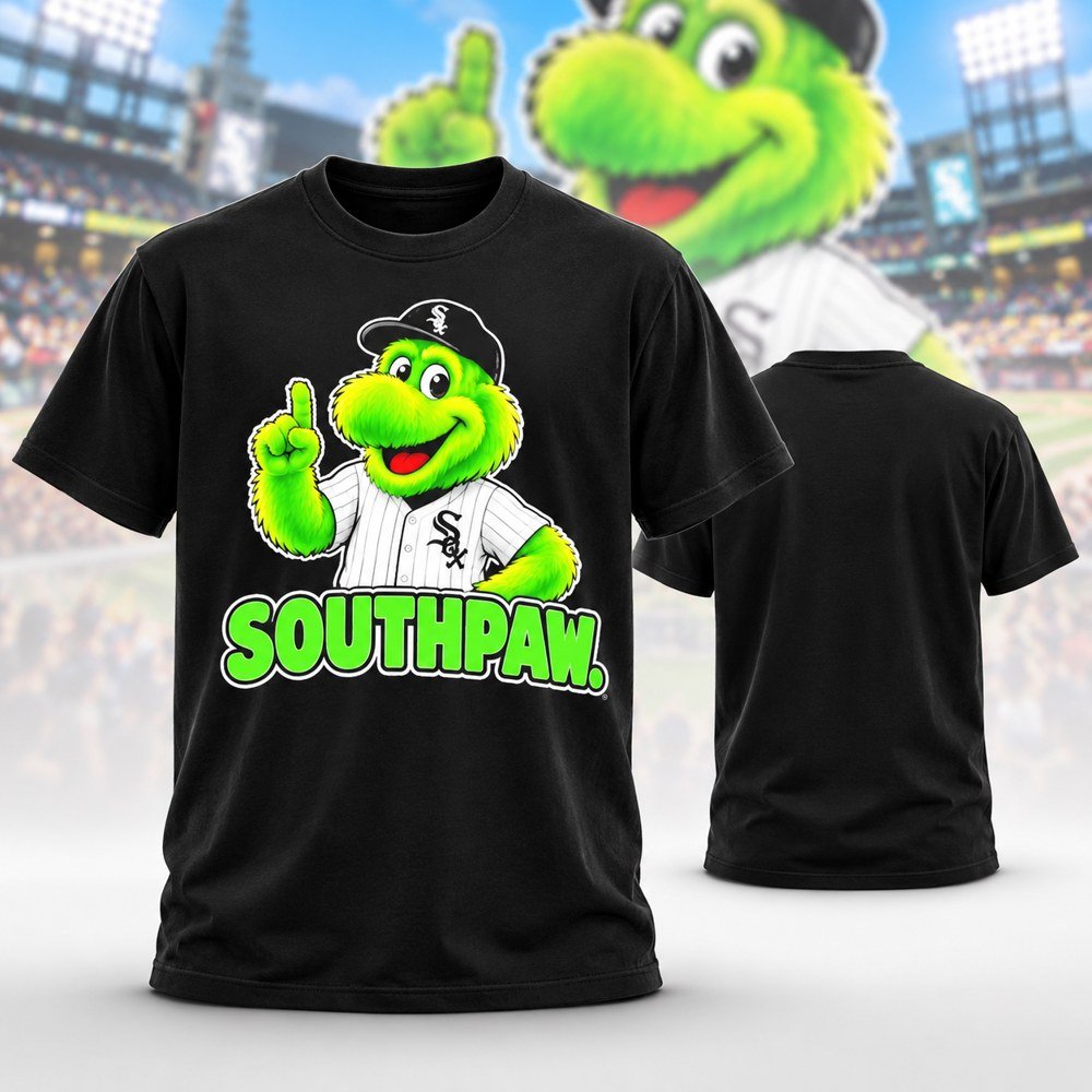 Chicago White Sox Merch Southpaw Mascot Baseball T-Shirt Gifts For White Sox Fans