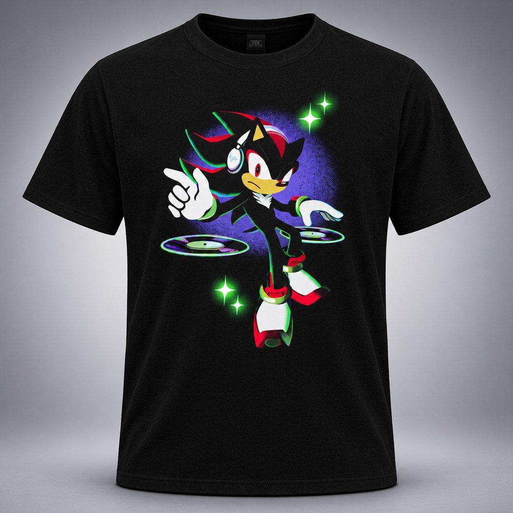Sonic The Hedgehog Merch Shadow Club Chaos Graphic T-Shirt Urban Clothing Gifts Ideas