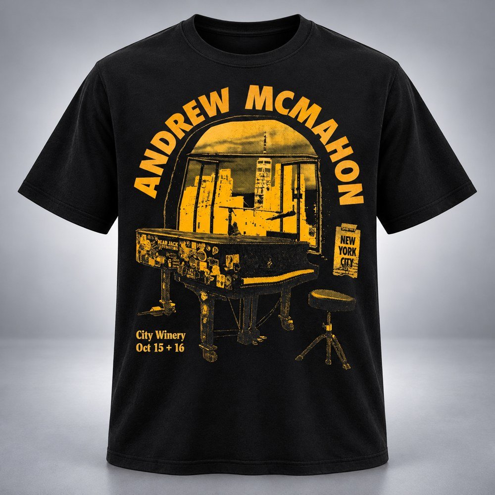 Andrew Mcmahon Merch An Evening With Andrew McMahon And His Piano T-Shirt Gift Ideas