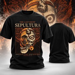 Sepultura Merch The Last Show Santiago De Chile Farewell Tour T-Shirt Sepultura Tour Outfit