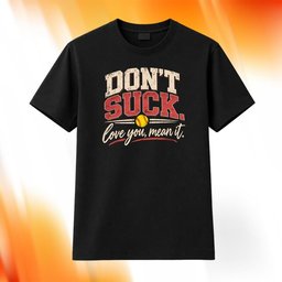 Don_t Suck Love You Mean It Softball T-Shirt Urban Clothing Gifts For Meme Lovers