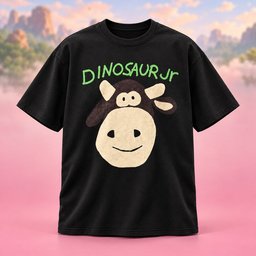 Dinosaur Jr Merch Fender Free Show Zebulon Los Angeles Cow T-Shirt Gifts For Dinosaur Jr Fans