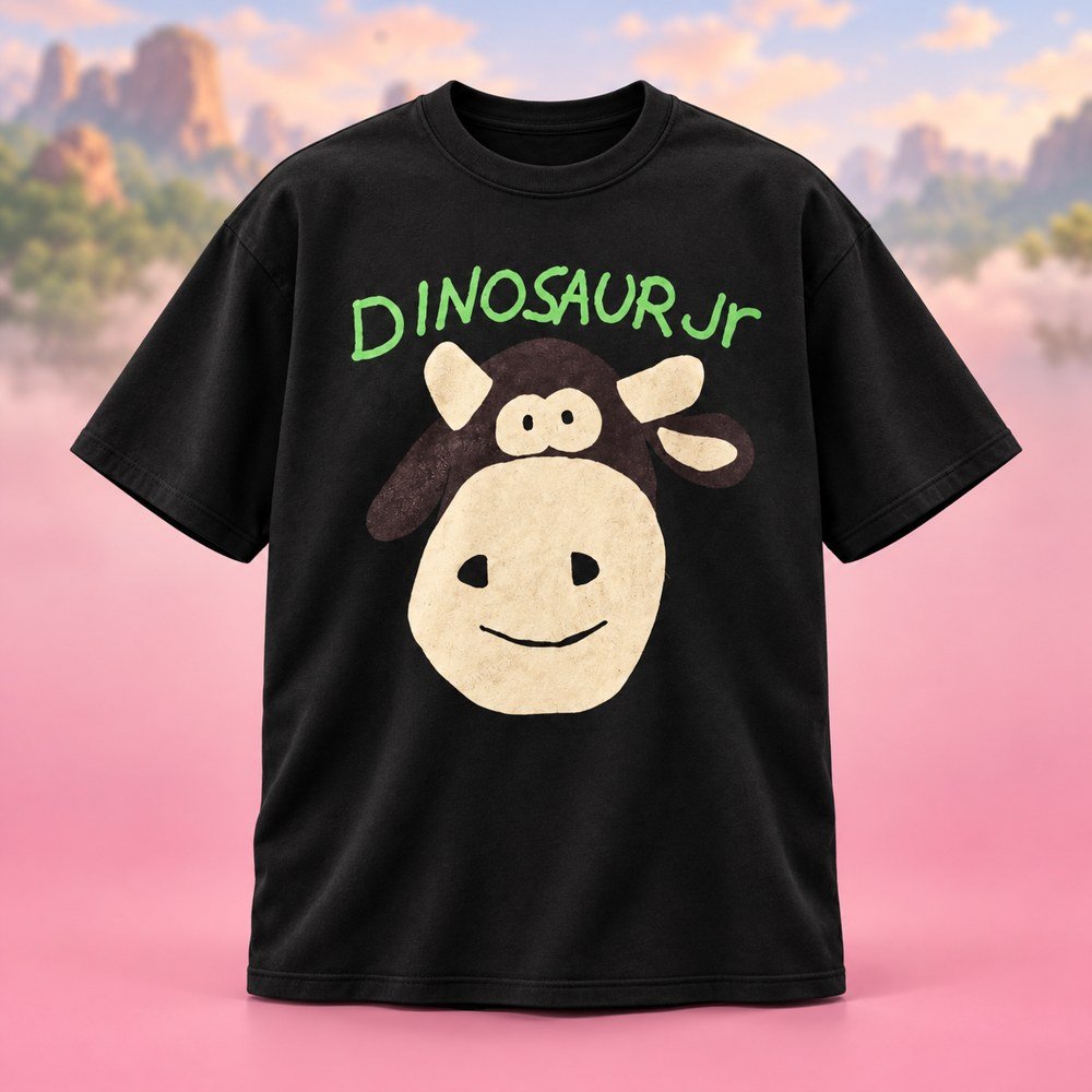 Dinosaur Jr Merch Fender Free Show Zebulon Los Angeles Cow T-Shirt Gifts For Dinosaur Jr Fans