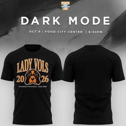Volunteers Volleyball Merch Lady Volunteers Volleyball Dark Mode 2026 T-Shirt Gift Ideas