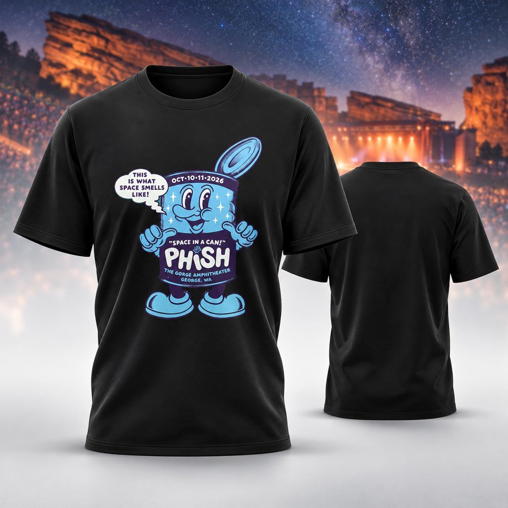 Phish Merch Space In A Can Dry Goods Orion Amphitheater T-Shirt Gifts For Phishheads