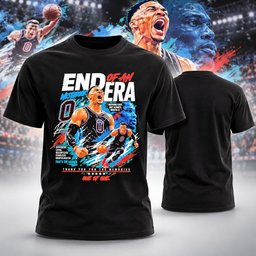 Russell Westbrook Merch End Of An Era T-Shirt Gifts For Russell Westbrook Lovers