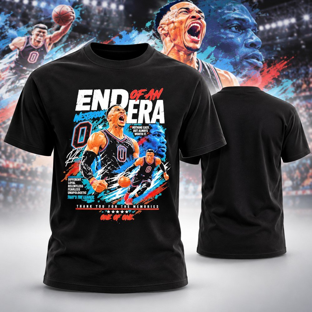 Russell Westbrook Merch End Of An Era T-Shirt Gifts For Russell Westbrook Lovers