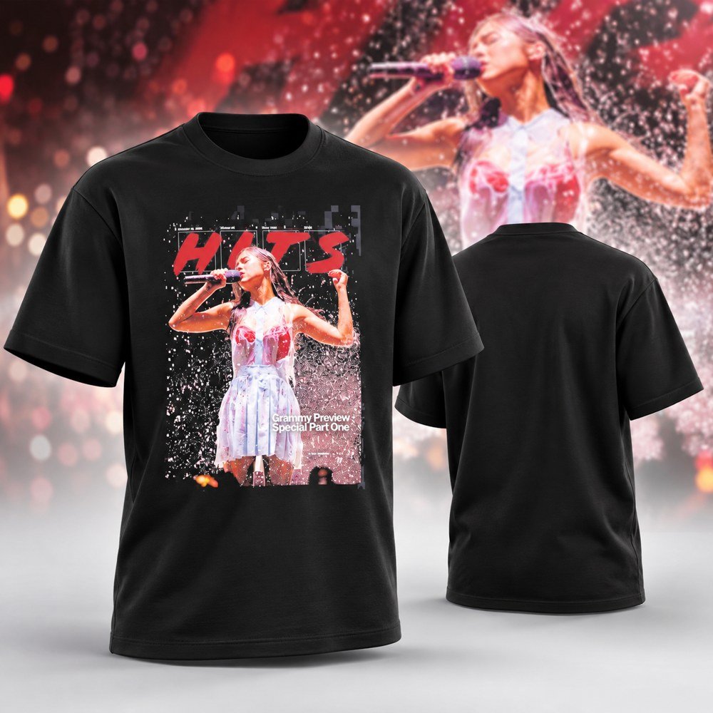 Olivia Rodrigo Merch Graces The Cover Of Hits Grammy Preview T-Shirt Gifts For Livies