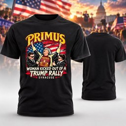 Primus Woman Kicked Out Of A Trump Rally Syracuse T-Shirt Funny Clothing Gift Ideas