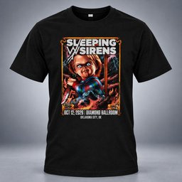Sleeping With Sirens Merch Chucky Halloween Tour T-Shirt Gifts For Sleeping With Sirens Fans