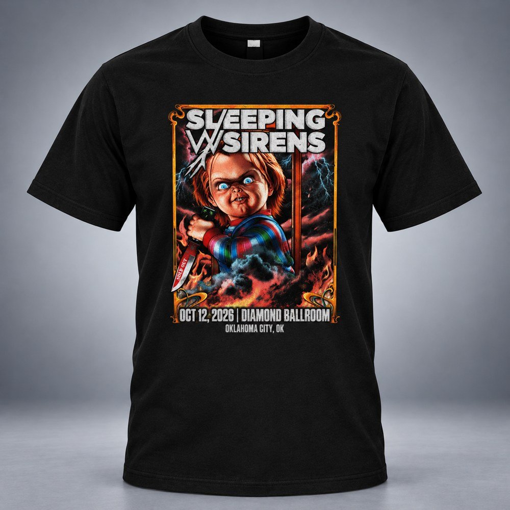 Sleeping With Sirens Merch Chucky Halloween Tour T-Shirt Gifts For Sleeping With Sirens Fans