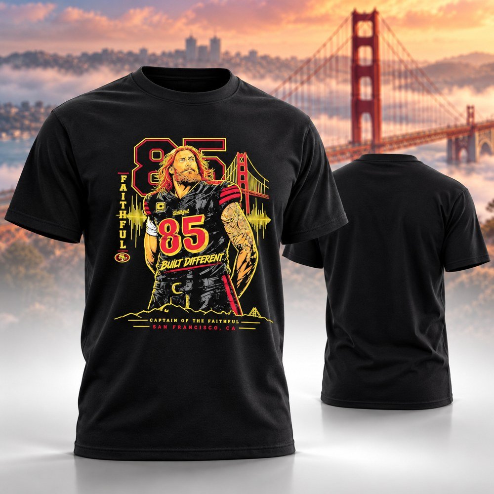 San Francisco 49ers Merch George Kittle Built Different T-Shirt George Kittle Fans Gifts