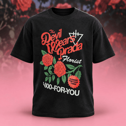 The Devil Wears Prada Merch Florist Red Roses T-Shirt The Devil Wears Prada Tour Clothing