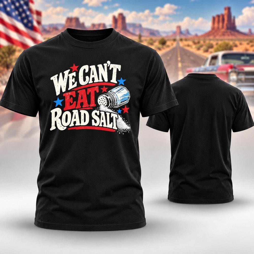 Nice We Can_t Eat Road Salt T-Shirt Anti Trump Clothing Gifts For Protesters