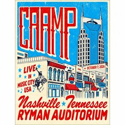 Caamp Merch Live In Nashville Tennessee 2026 Event Poster Home Decor Caamp Fans Gifts