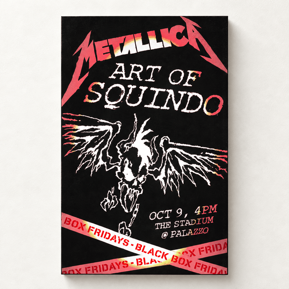 Metallica Merch Metallica Art Of Squindo Flying Skull Black Fridays Poster Gifts For Metalheads