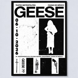 Geese Band Teatro Metropolitan 2026 Tour Ciudad De Mexico Poster Geese Merch Gift Ideas