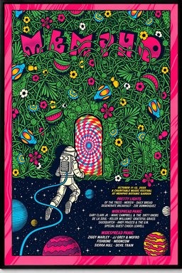 Mempho Festival Radians Amphitheater Memphis Botanic Garden Poster Gifts For Music Lovers