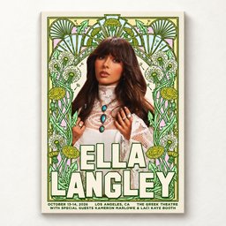 Ella Langley Merch The Greek Theatre Botanical Portrait Poster Gifts For Ella Fellas