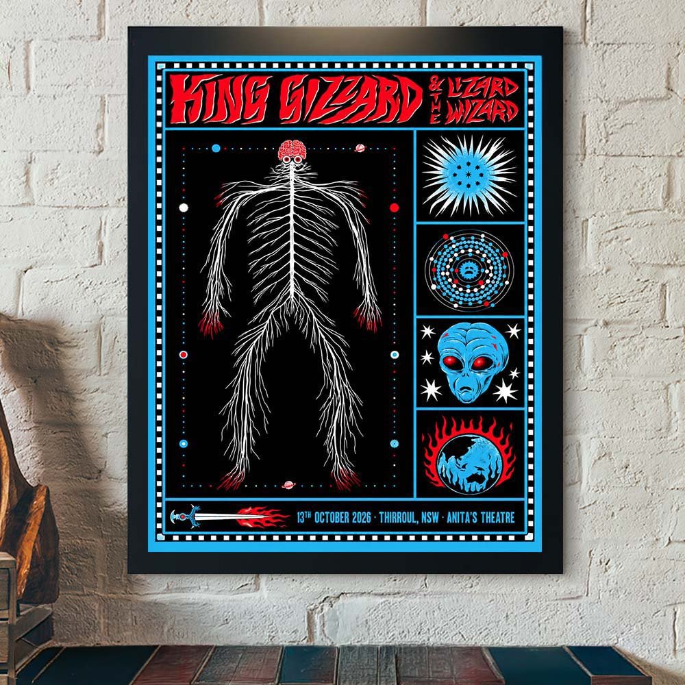 King Gizzard And The Lizard Wizard Thirroul NSW Australia 2026 Poster Wall Art Decor