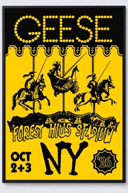 Geese Band Forest Hills Stadium 2026 Tour Queens Poster Home Decor Ideas Geese Lovers Gifts