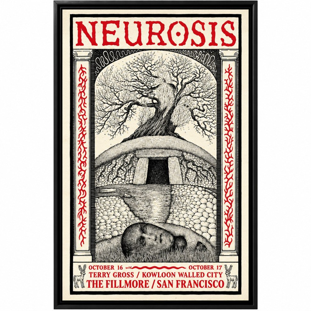 Neurosis Merch Neurosis The Fillmore In San Francisco Poster Gifts For Concert Goers