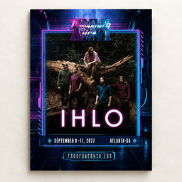 Ihlo Progpower USA Xxiv Atlanta Progressive Metal Band Poster Ihlo Merch Metalheads Gifts