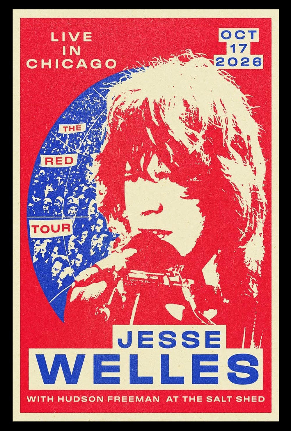Jesse Welles With Hudson Freeman Salt Shed Concert Poster Gifts For Jesse Welles Fans