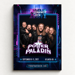 Power Paladin Merch Progpower USA XXVI Atlanta Power Metal Poster Gifts For Power Paladin Fans