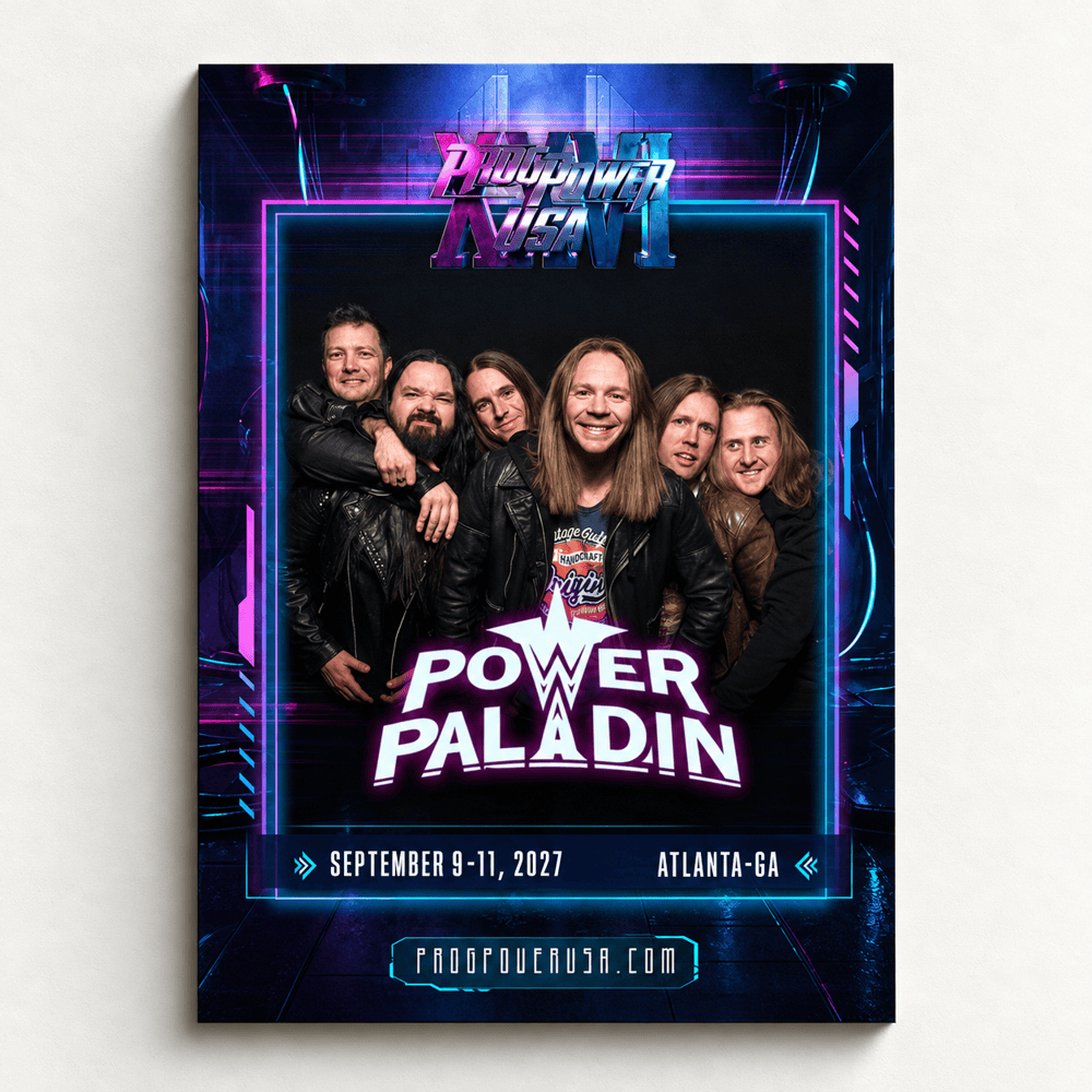 Power Paladin Merch Progpower USA XXVI Atlanta Power Metal Poster Gifts For Power Paladin Fans