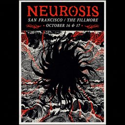 Neurosis 2026 San Francisco The Fillmore Poster Neurosis Merch Gifts For Metalheads