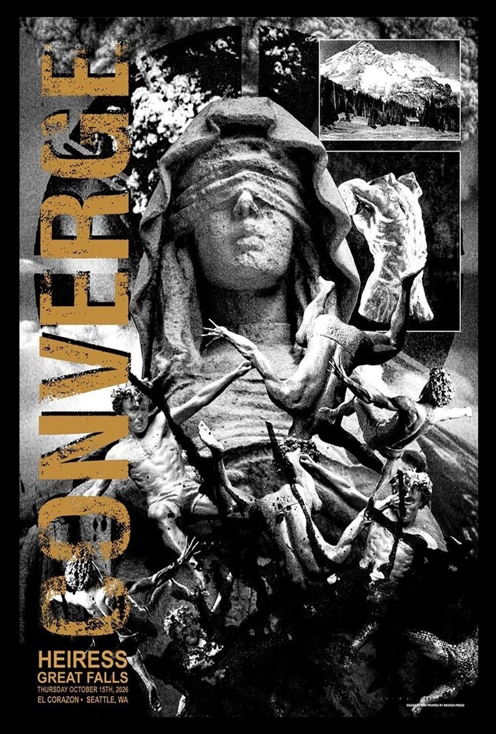 Converge Merch Converge Heiress Seattle Washington Live Music Poster Best Gifts