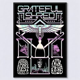 Grateful Shred Merch Grateful Shred Live At Park West Chicago Il Poster Home Decor Ideas