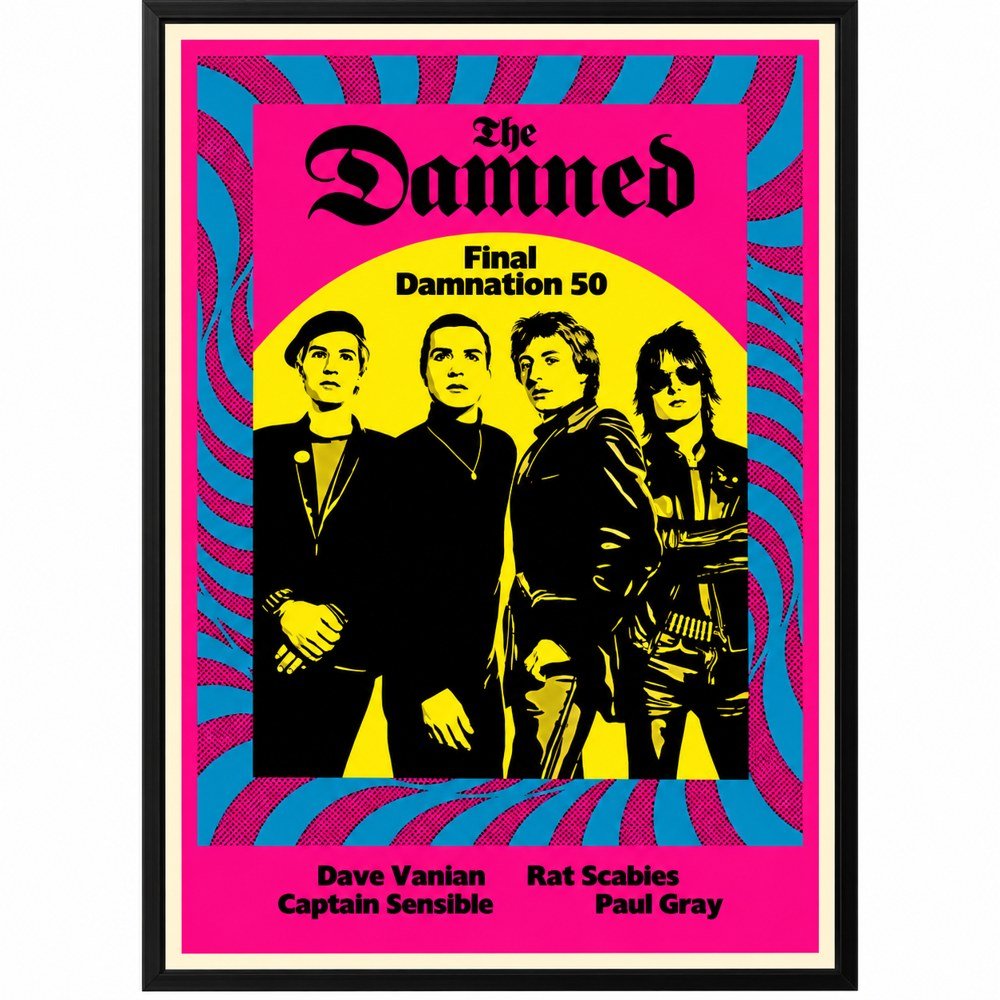 The Damned In Boston The Final Damnation 50 US 2026 Poster The Damned Merch Best Gifts