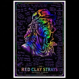 The Red Clay Strays Kia Center In Orlando Poster Home Decor The Red Clay Strays Fans Gifts