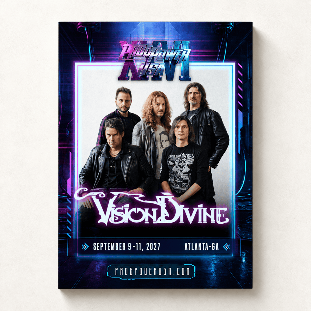 Vision Divine Progpower USA XXVI Atlanta Progressive Metal Poster Vision Divine Fans Gifts