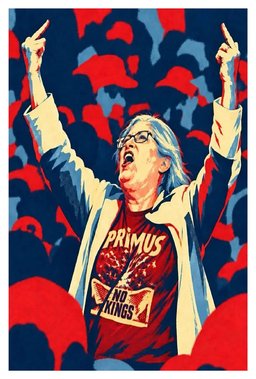 Primus No Kings Trump Rally Syracuse New York Poster Wall Hanging Decor Unique Gifts