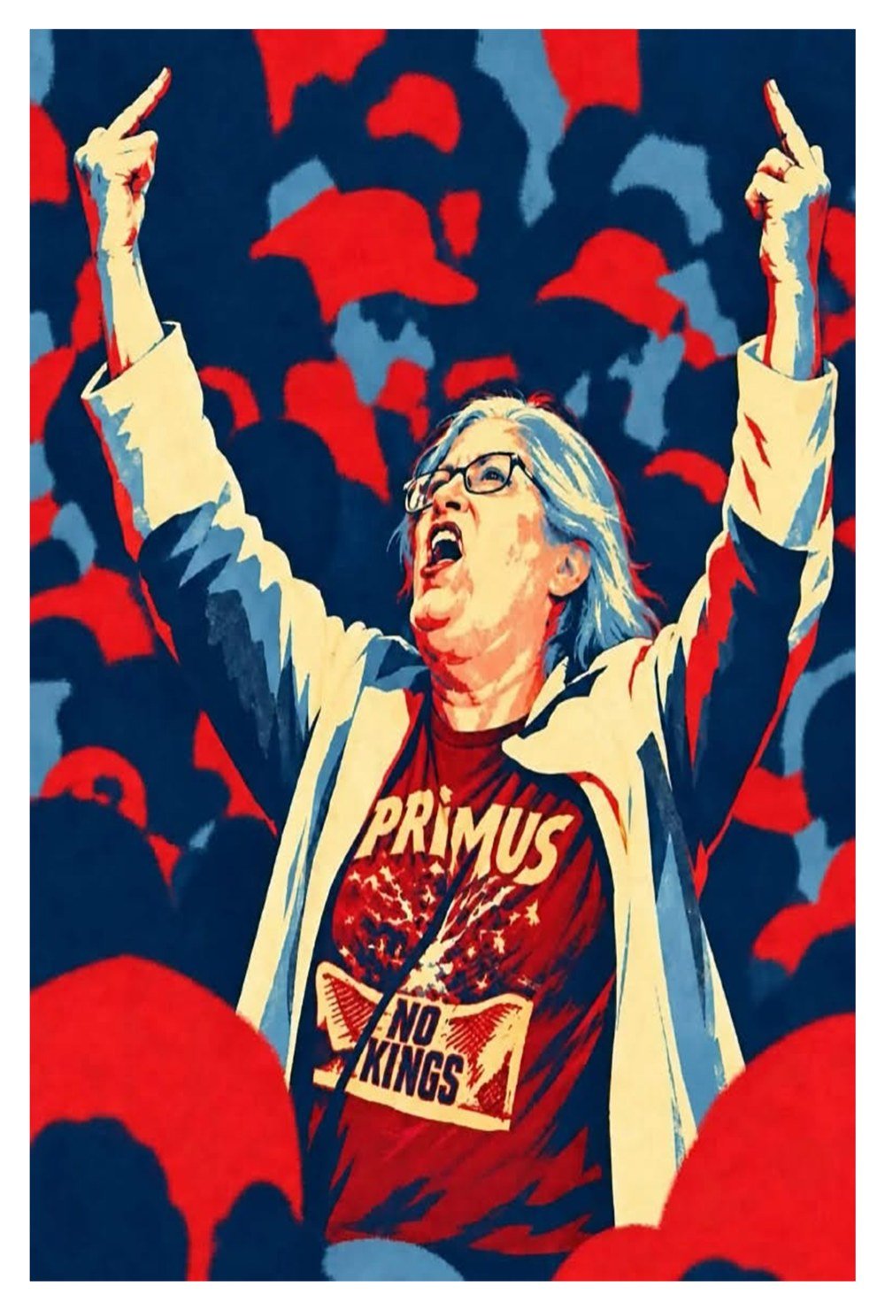 Primus No Kings Trump Rally Syracuse New York Poster Wall Hanging Decor Unique Gifts