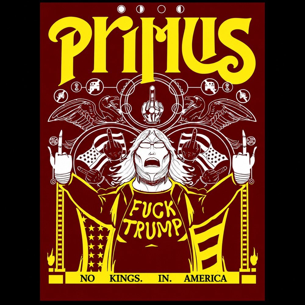 Primus No Potus Fuck Trump No Kings In America Poster Wall Hanging Decor Gift Ideas