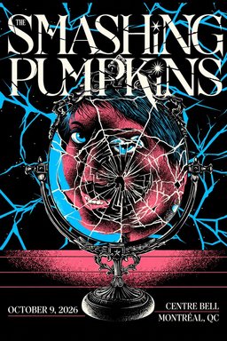 The Smashing Pumpkins Montreal QC Event Poster The Smashing Pumpkins Merch Home Decor