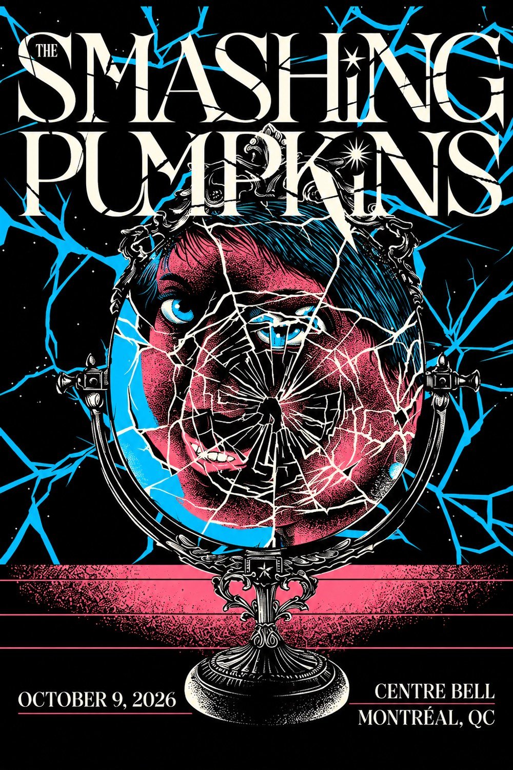 The Smashing Pumpkins Montreal QC Event Poster The Smashing Pumpkins Merch Home Decor