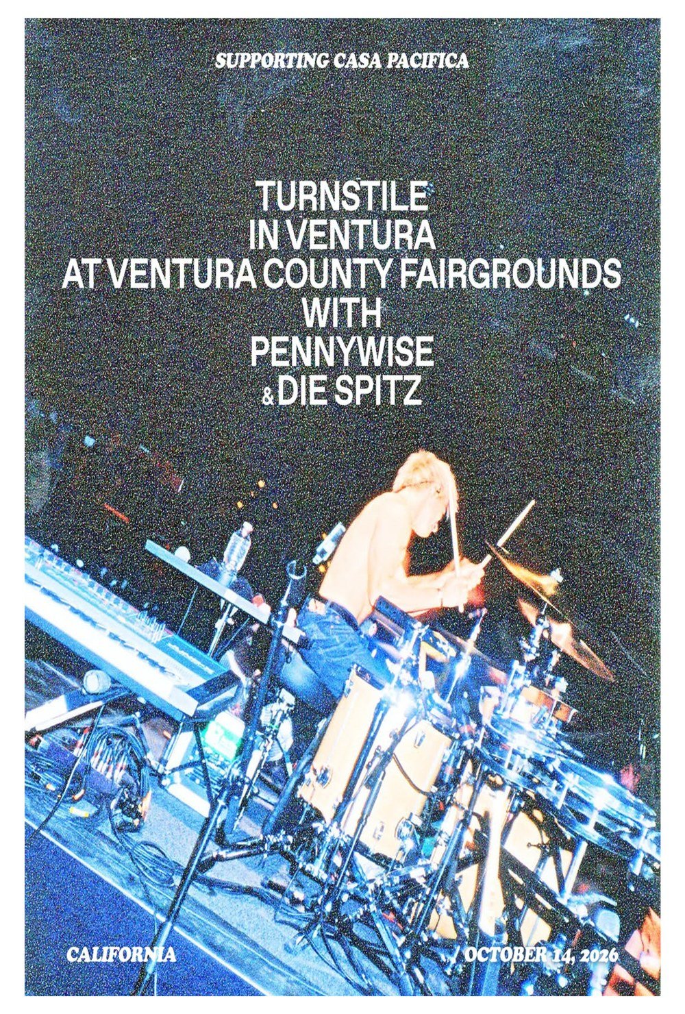 Turnstile Merch Turnstile In Ventura With Pennywise And Die Spitz Show Poster Art On Wall