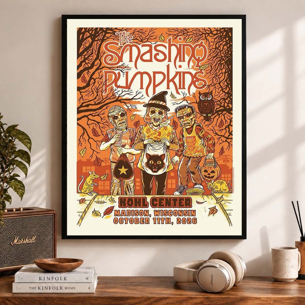 The Smashing Pumpkins Madison Wisconsin 2026 Kohl Center Poster The Smashing Pumpkins Merch
