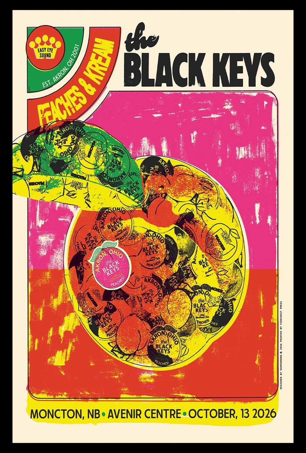 The Black Keys Merch Peaches And Kream Tour Poster Gifts For The Black Keys Lovers