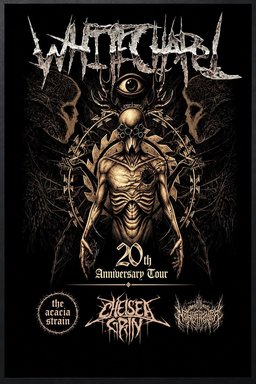 Whitechapel 20Th Anniversary Headlining Tour This Fall Poster Gifts For Whitechapel Fans