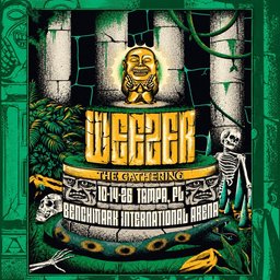Weezer The Gathering Tampa Concert Poster Weezer Merch Gifts For Rock Lovers