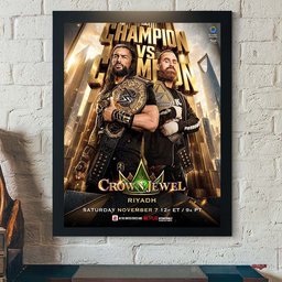 WWE Crown Jewel Riyadh 2026 Roman Reigns Vs Sami Zayn Poster Gifts For WWE Fans