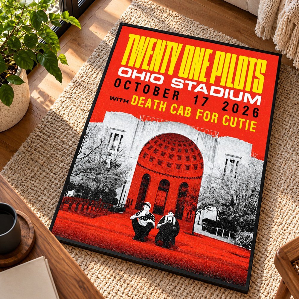 Twenty One Pilots Ohio Stadium Death Cab For Cutie Concert Poster Twenty One Pilots Fans Gifts
