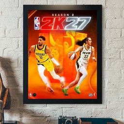 Tyrese Haliburton And Caitlin Clark Cover Athletes 2K27 Season 2 Poster Basketball Lovers Gifts